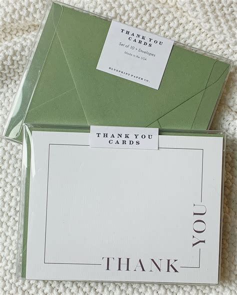 Thank You Cards Greeting Card Stationery Card Set Thank | Etsy