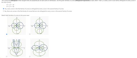 Solved = ax Two curves are orthogonal if their tangent lines | Chegg.com