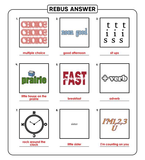 The Best 29 Pictogram Rebus Puzzles With Answers Ppt