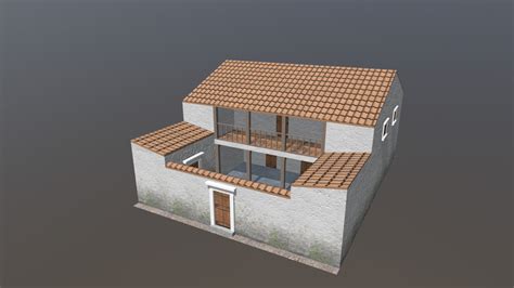 Procedurally modelled Classical Greek house - 3D model by Chiara ...