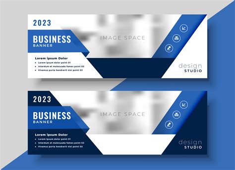 corporate blue banner design for your business - Download Free Vector ...