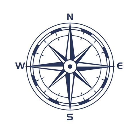 compass rose symbol 4992312 Vector Art at Vecteezy