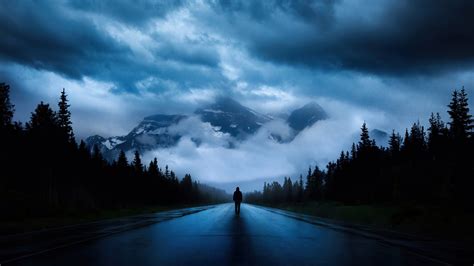 2048x1152 Walking Alone Road 4k Wallpaper,2048x1152 Resolution HD 4k ...