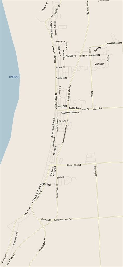 Sauble Beach Map, Ontario - Listings Canada