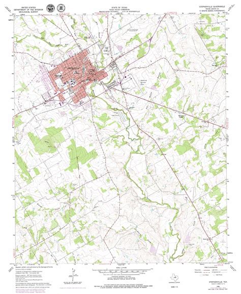 Stephenville topographic map, TX - USGS Topo Quad 32098b2