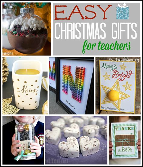 Easy Christmas Gifts for Teachers