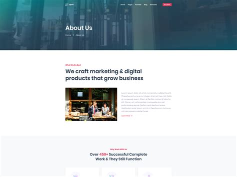 Agency About Us Page for Dyno Html Template by Vladlen Beilik on Dribbble