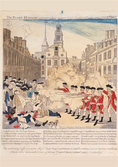 The Boston Massacre by Paul Revere. Fine Art Print/poster 4844 - Etsy UK