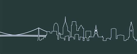 Free Philadelphia Skyline on Clipart in AI, SVG, EPS or PSD