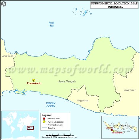 Where is Purwokerto | Location of Purwokerto in Indonesia Map