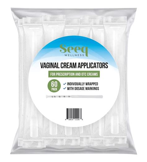 Disposable Plastic Vaginal Cream Applicators: to Fit Preseed Lubricant ...