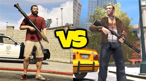 GTA 4 VS GTA 5! - Is GTA IV A Better Game Than GTA V? Gameplay ...