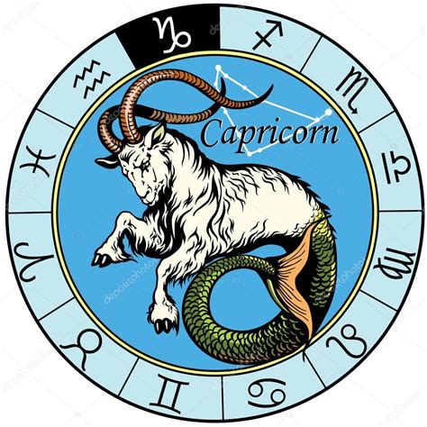 Capricorn zodiac sign Stock Illustration by ©insima #45325841