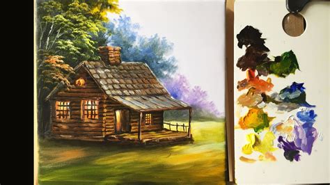 Painting The Basic House In Acrylics - Lesson 1 - YouTube