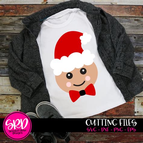 Christmas SVG, Gingerbread Man - Color SVG cut file - Scarlett Rose Designs