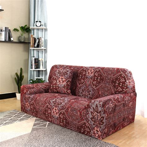 Piccocasa Floral Sofa Cover Stretch Thick 4 Seater Slipcover Full Cover ...