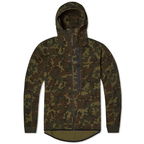 Nike Tech Fleece Camo AW77 Hoody Sequoia & Black | END. (US)