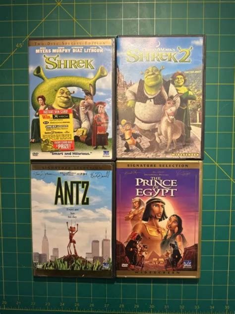 DREAMWORKS DVD LOT Shrek, Shrek 2, Antz, The Prince Of Egypt EUR 9,46 ...