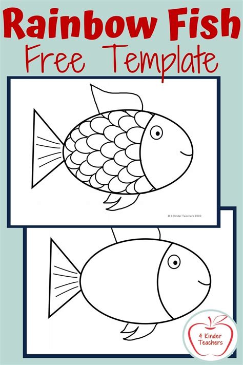 Rainbow Fish Template Free Printable