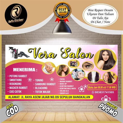 Spanduk Banner Backdrop Salon / Banner Salon / Spanduk Salon / Banner ...