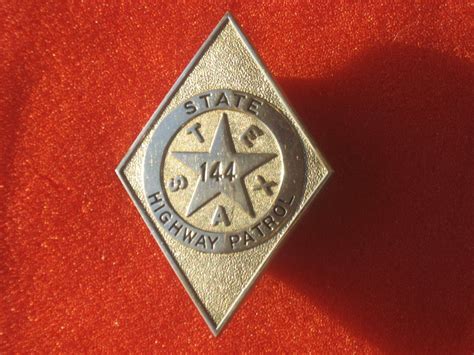 1930s Texas Highway Patrol Badge - First Issue | Texas state trooper ...