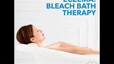 How to use bleach baths to help manage eczema flares - YouTube