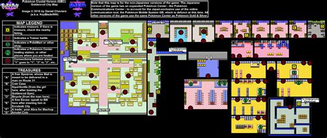 Pokémon Crystal Goldenrod City Map (PNG) - Neoseeker Walkthroughs