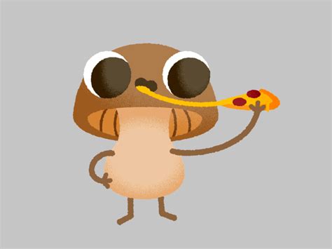 Mushroom - TASTY ⋆ Hungry Vegetables Animated Stickers AMINO+ by Squid ...