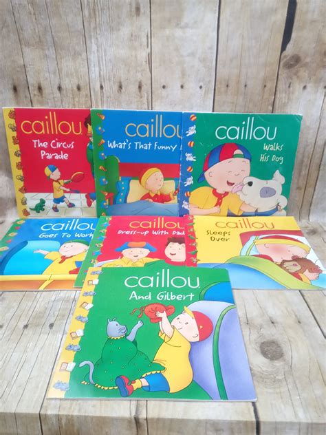 Caillou Softcover Books PBS Kids TV Show Set of 7 Childrens | Etsy in ...