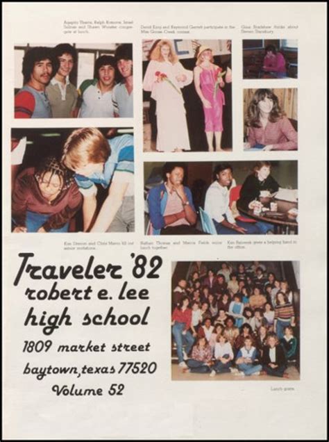 Explore 1982 Robert E. Lee High School Yearbook, Baytown TX - Classmates