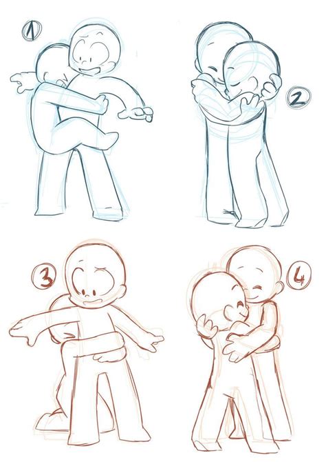 Hug Poses | sketching | Pinterest | Hug, Pose and Chibi