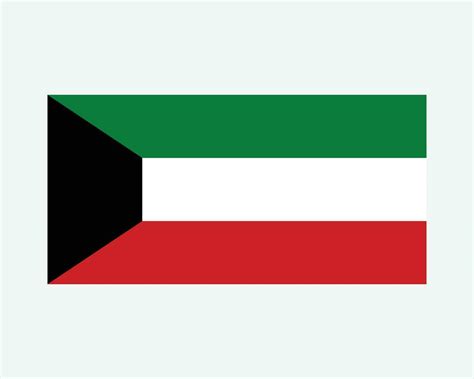 National Flag of Kuwait. Kuwaiti Country Flag. State of Kuwait Detailed ...