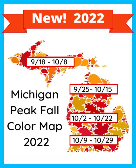 2022 Michigan Fall Colors (MAP): When to See Michigan Fall Color Change ...