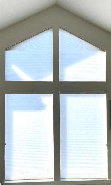 Trapezoid Window Shades - Modern - Living Room - San Francisco - by ...