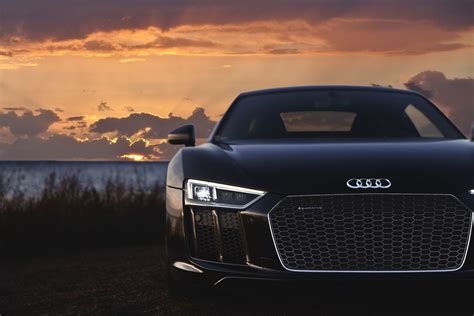 Audi R8 Black Wallpaper