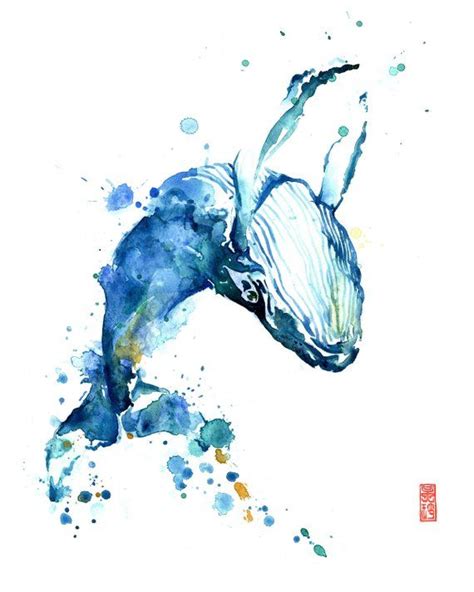 Whale art, Watercolor whale, Watercolor paintings