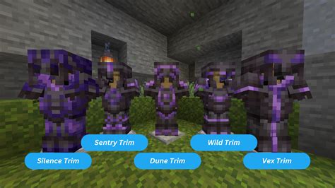 Minecraft Trails and Tales ALL Armor Trimming Details