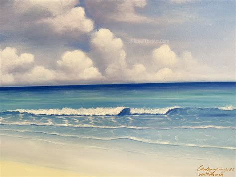 Ocean Art Oil Painting By Famous Artists l Royal Thai Art