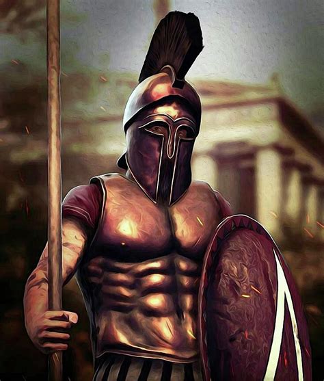 Spartan Hoplite - 03 Painting by AM FineArtPrints