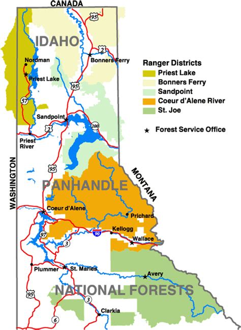 Idaho Panhandle National Forest Map | Draw A Topographic Map