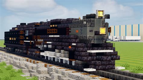 I built a steam train : r/Minecraftbuilds