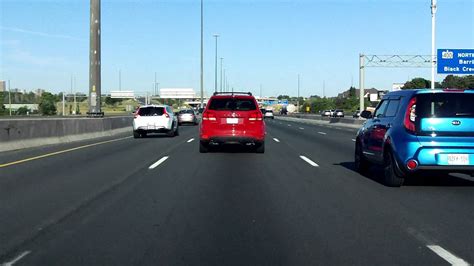 Macdonald-Cartier Freeway (Highway 401 Exits 365 to 352) westbound ...