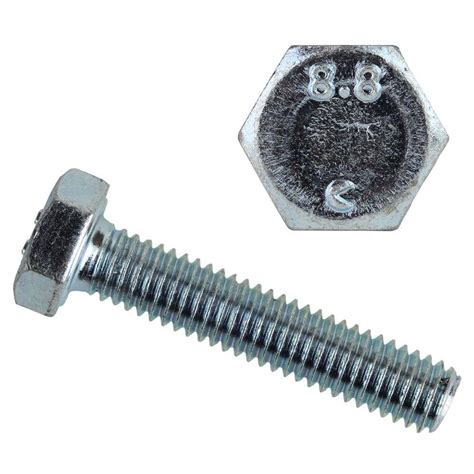 Everbilt M10-1.25 x 50 mm Class 8.8 Zinc Plated Hex Bolt 802158 - The ...