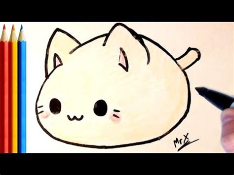 Chibi Cat Drawing Easy Color the drawing with amazing compositions of ...