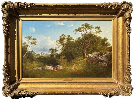 David Johnson - Landscape with Mansion, 1863 by David Johnson (American ...