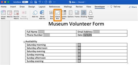 How To Add A Fillable Text Field In Word - Printable Templates Free