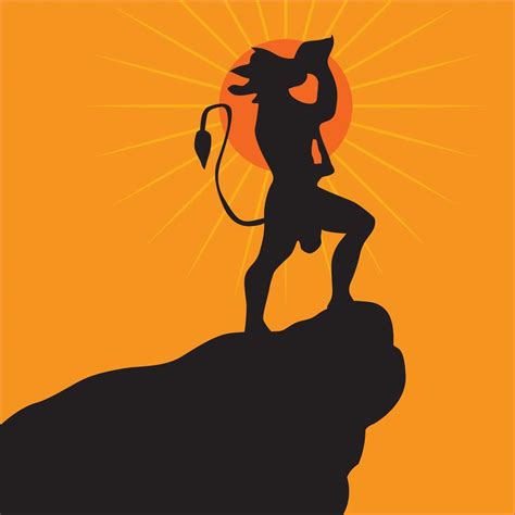 Hanuman Jayanti poster wallpaper design, Hindu God silhouette ...