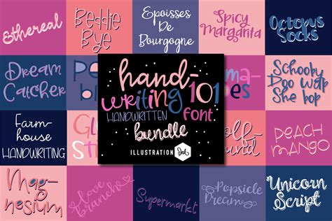 Handwriting Font Bundle Bundle · Creative Fabrica