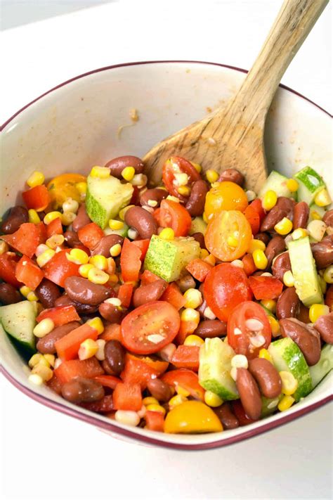 Summer Kidney Bean Salad Recipe - Sweet Pea's Kitchen