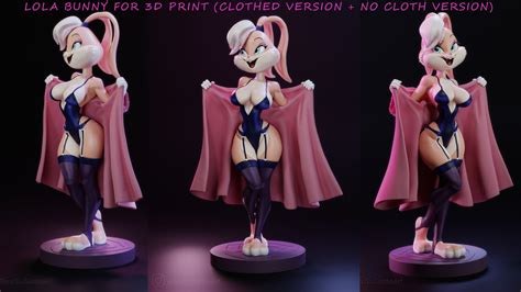 ArtStation - Lola Bunny Fan Art for 3D Print (clothed version + no ...